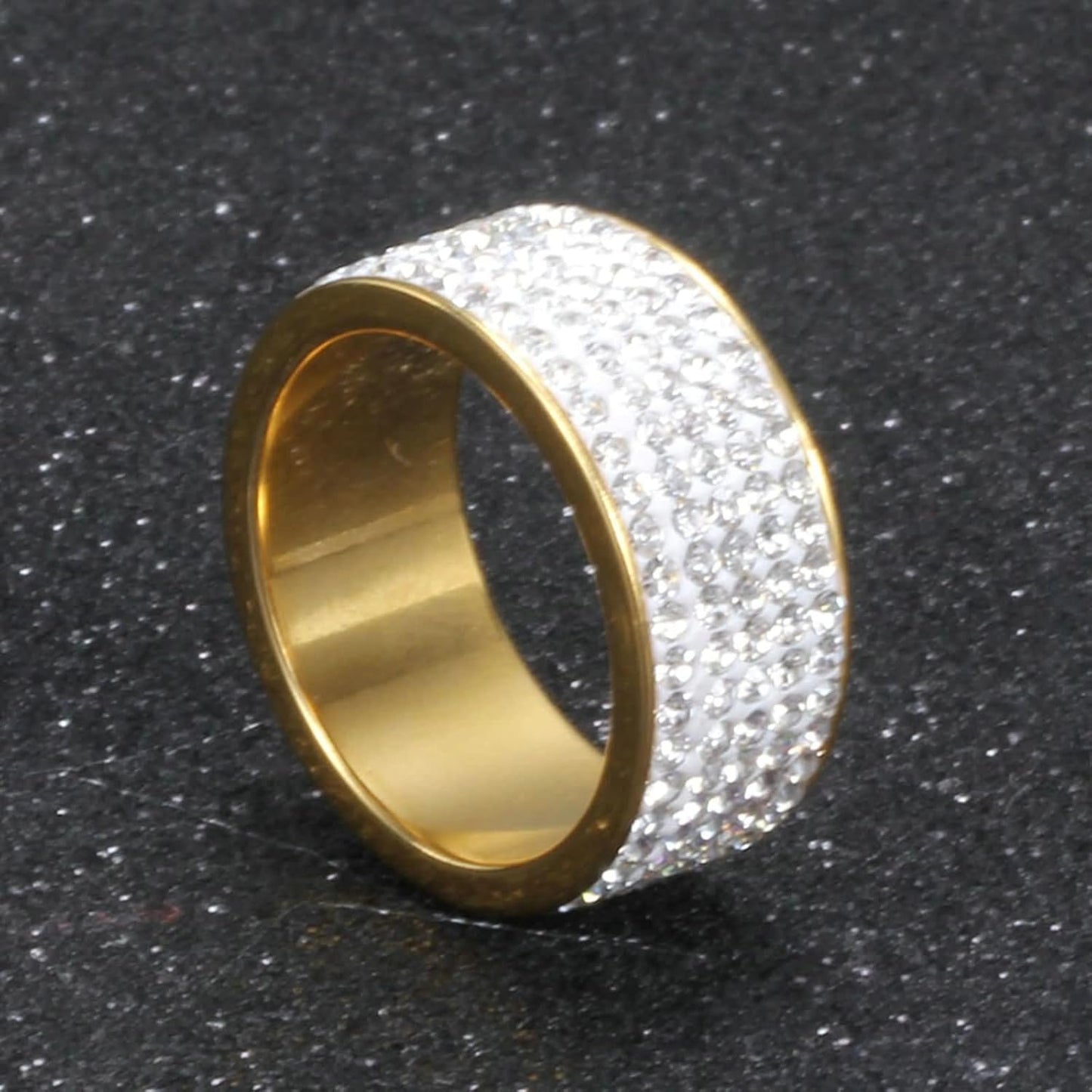 Anillo de Titanio con Cristales