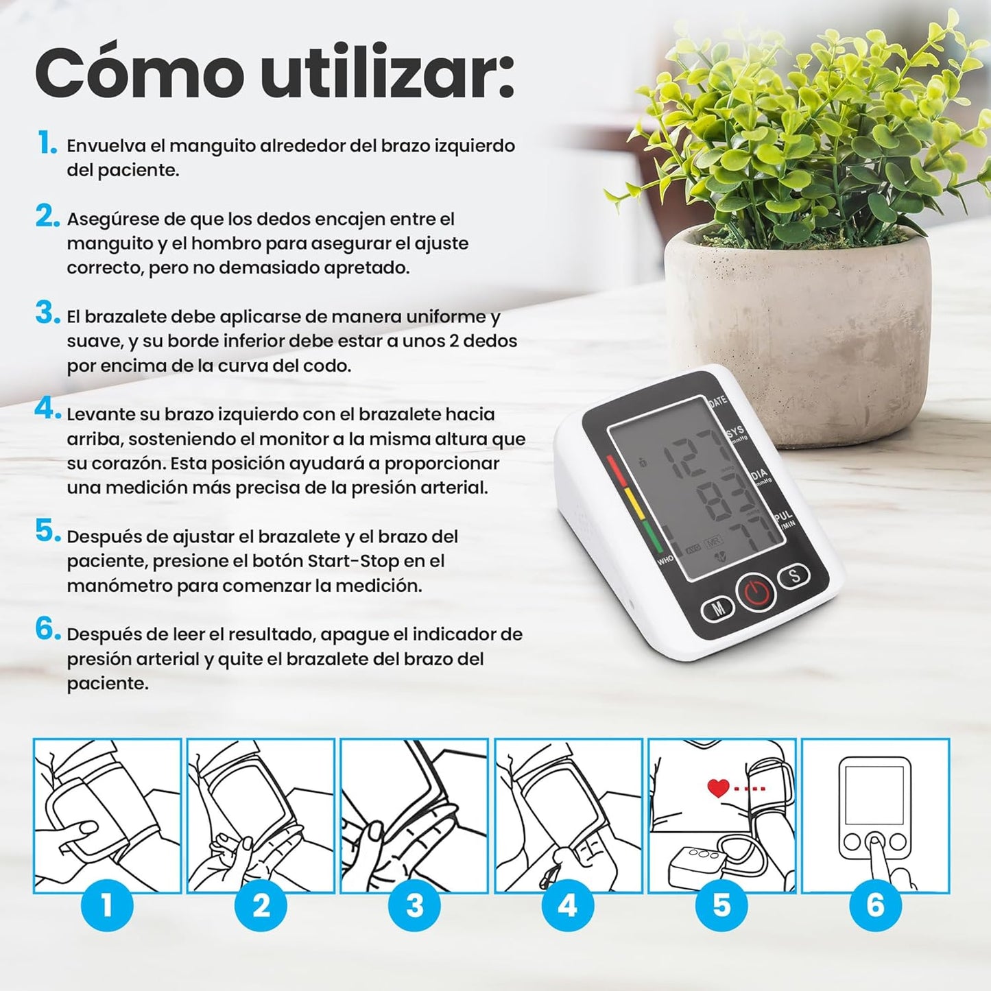 Tensiómetro inteligente Youcare® + Oximetro