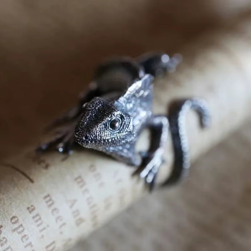Anillos de lagarto Vintage ajustable