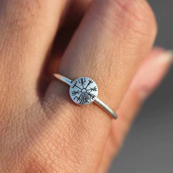 Anillo vikingo runa para dama