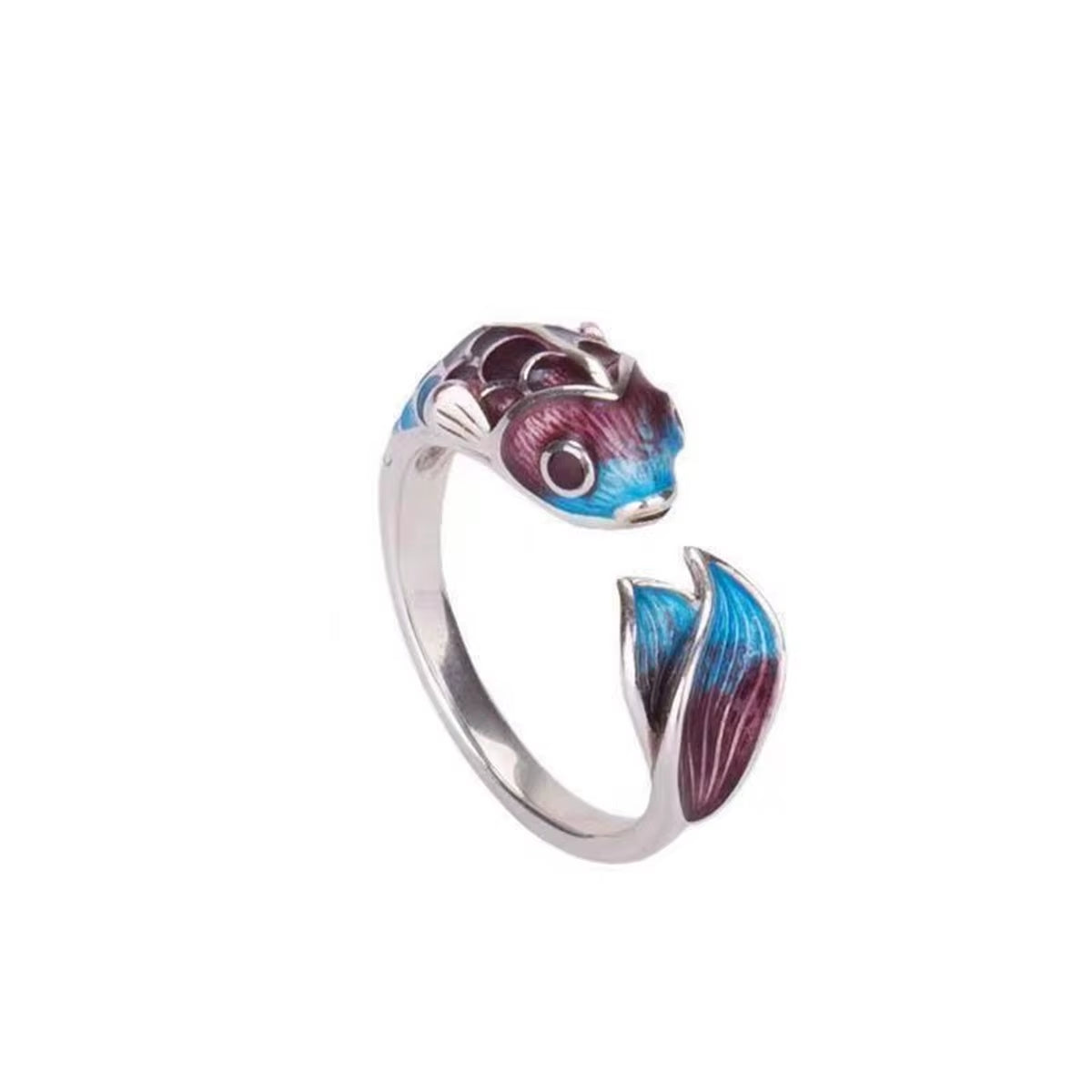 Anillos abiertos Punk Vintage de pez