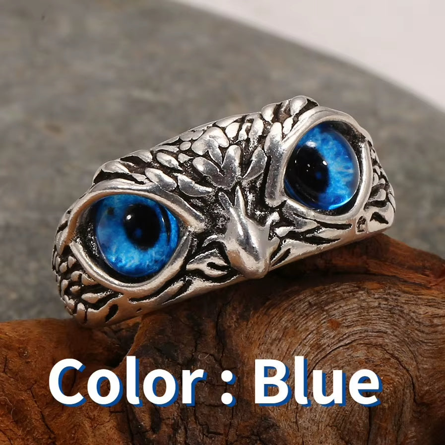 🦉 Anillo Vintage de Búho ajustable 2x1