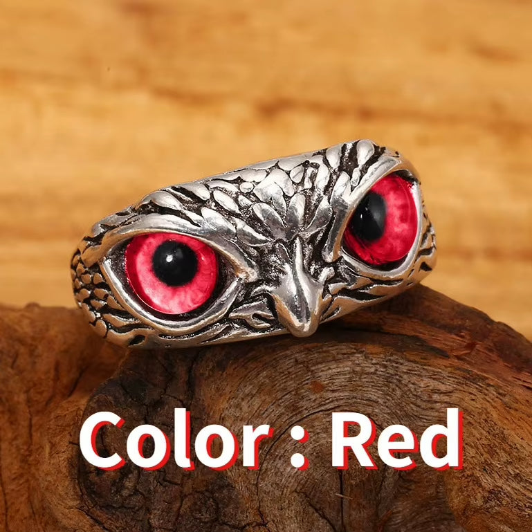 🦉 Anillo Vintage de Búho ajustable 2x1