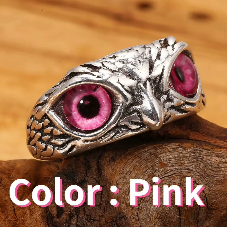 🦉 Anillo Vintage de Búho ajustable 2x1
