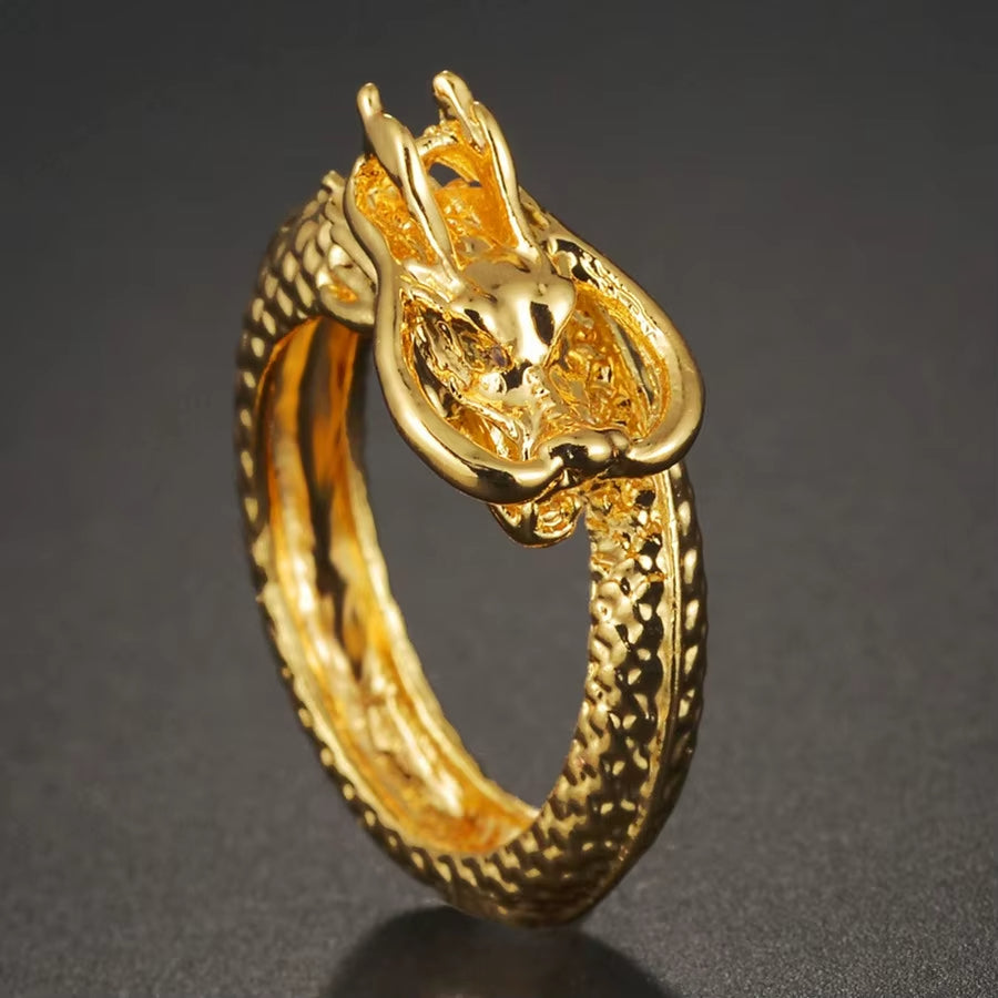 ANILLO DRAGON DORADO AJUSTABLE