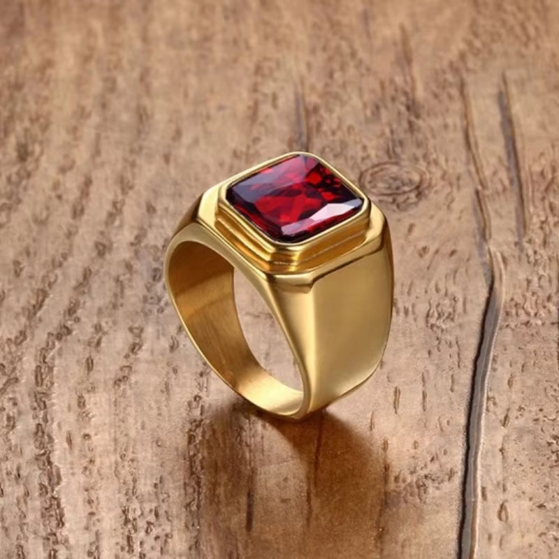 💎 Anillo con Piedra Preciosa Pulida