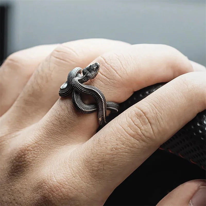 Anillo Serpiente Punk vintage