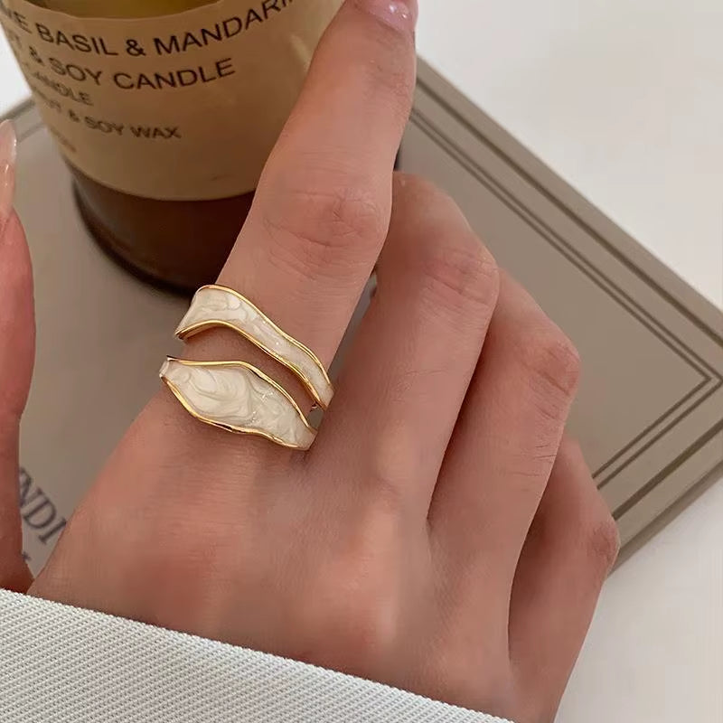 Anillo de Acero Inoxidable con Doble Goteo