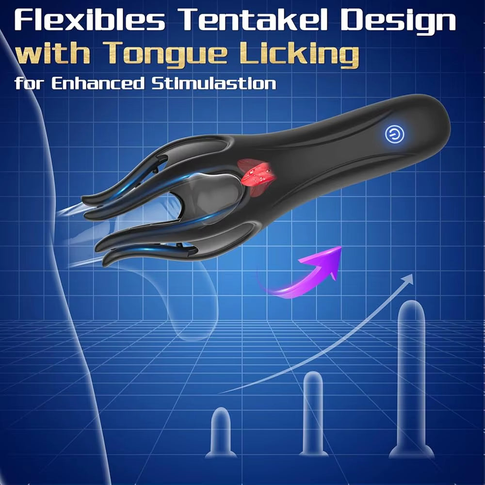 Masturbador para hombres glande lengua vibratoria