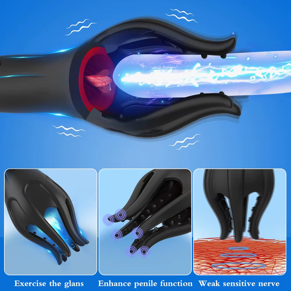 Masturbador para hombres glande lengua vibratoria