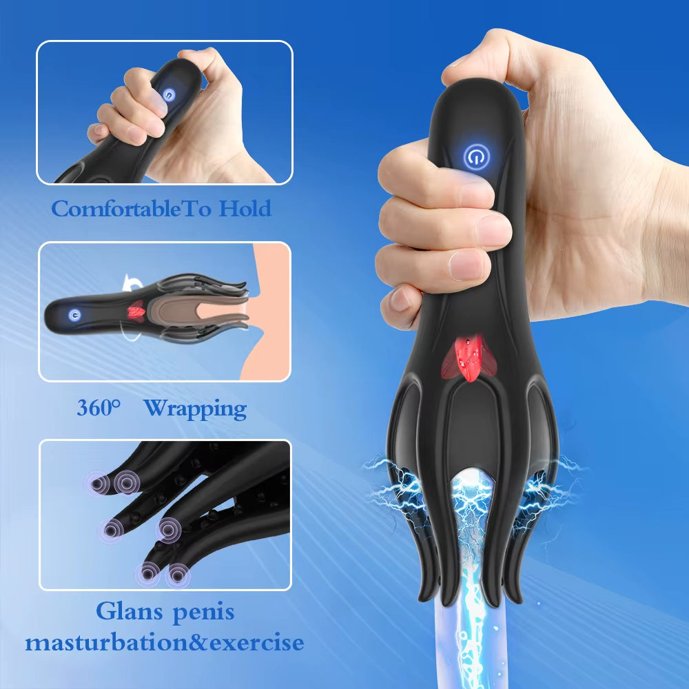 Masturbador para hombres glande lengua vibratoria