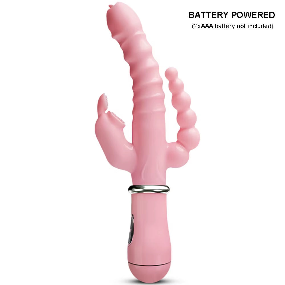 LicklIp 3 en 1, vibrador de conejo de consolador
