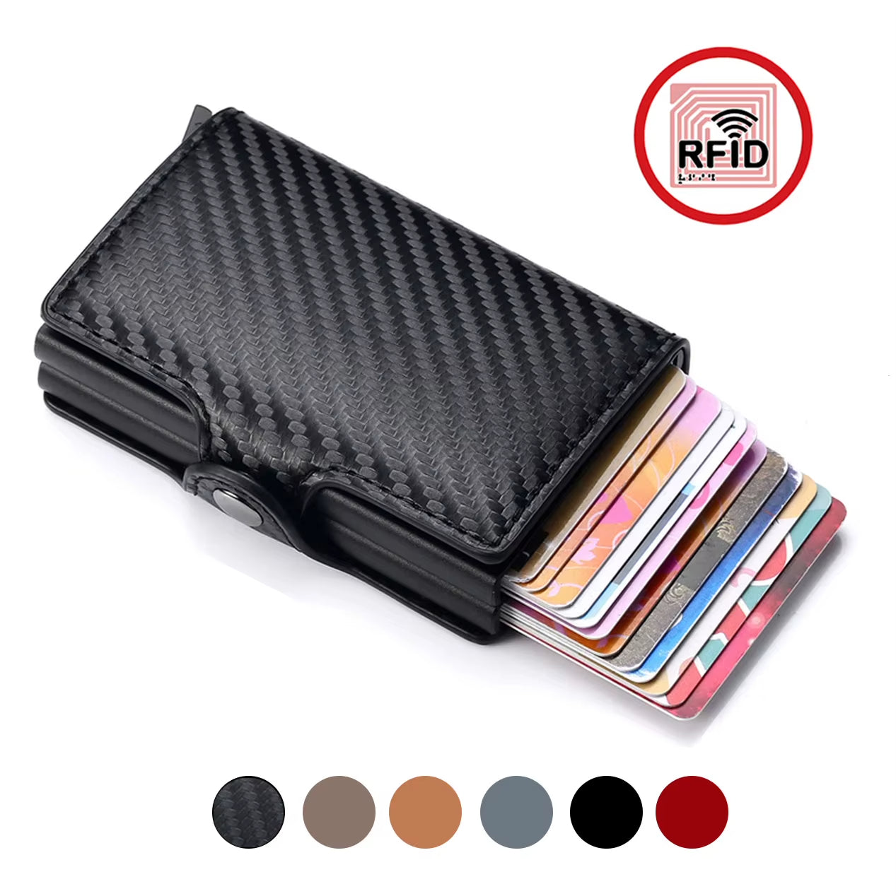 Billetera RIFD Fibra de carbono