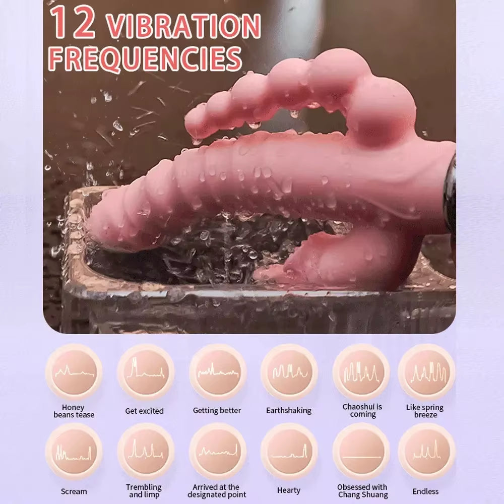 LicklIp 3 en 1, vibrador de conejo de consolador