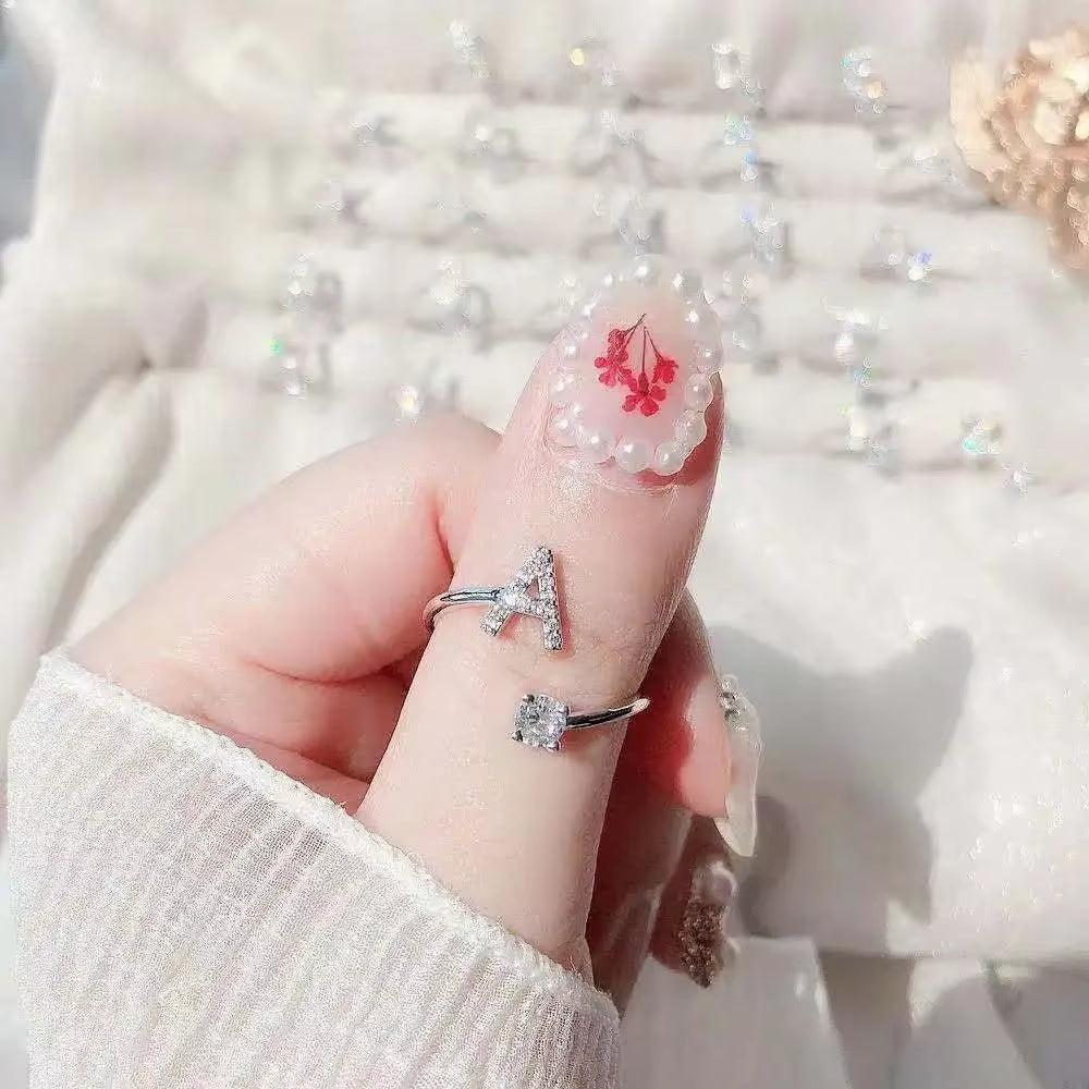ANILLO CON LETRAS A-Z AJUSTABLE