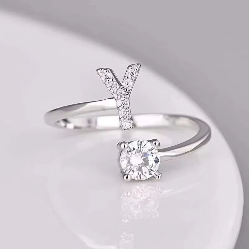 ANILLO CON LETRAS A-Z AJUSTABLE