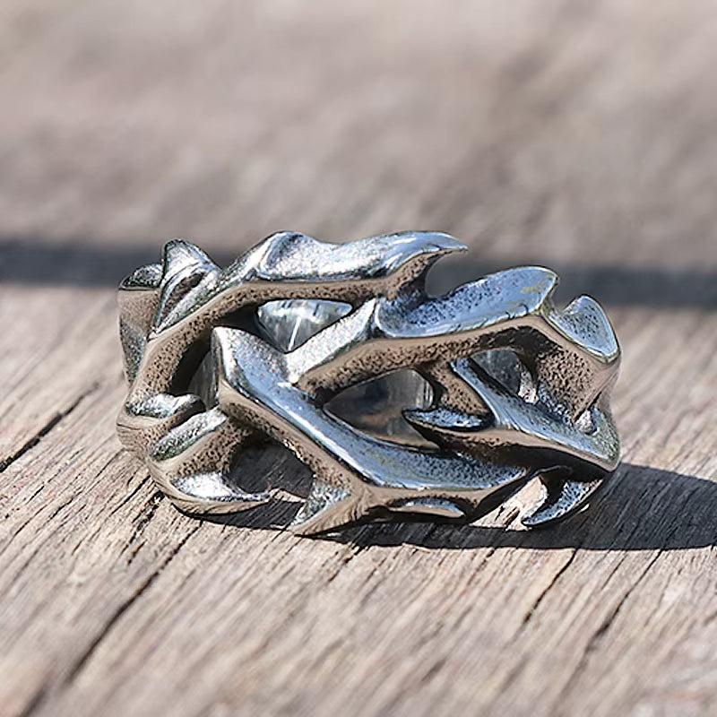 Anillo corona de espina