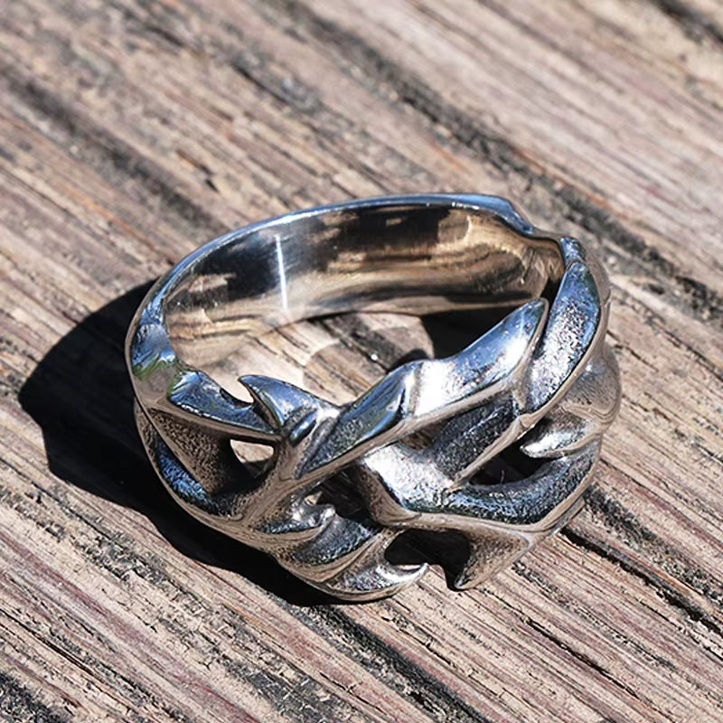Anillo corona de espina