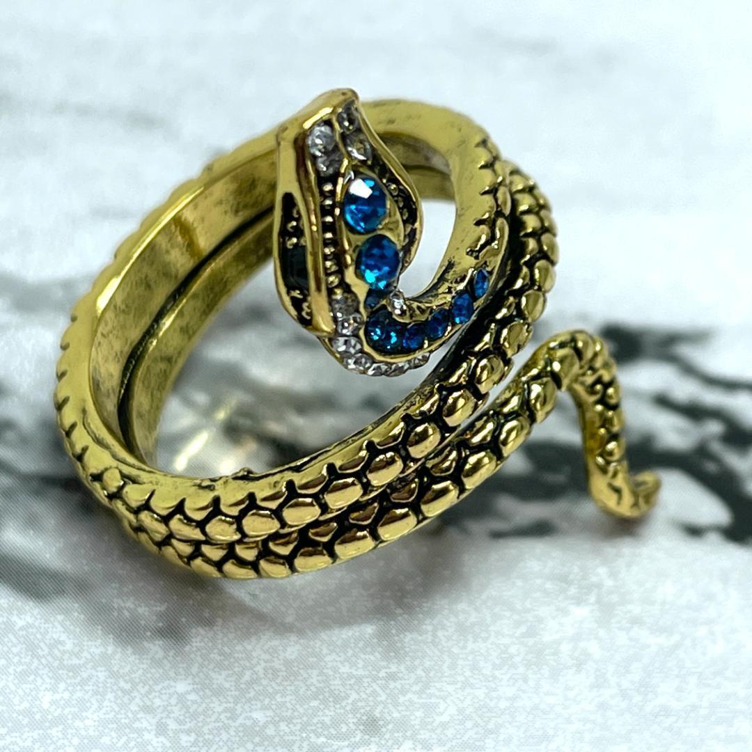 🐍💎 Anillo de Serpiente en Espiral ajustable