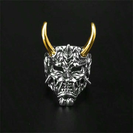 👹💀 Anillo Máscara Fantasma Prajna ajustable