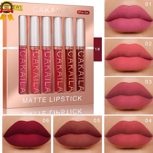 Set x6 labiales CAKAILA de Larga duración💋💋 y Waterproof💦
