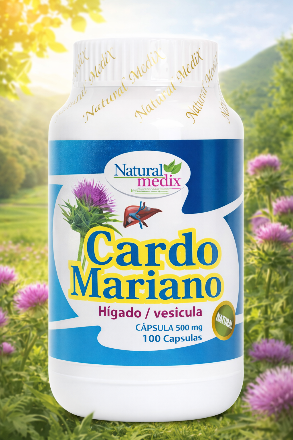 Cardo Mariano Protección Hepática Natural - NaturalMedix