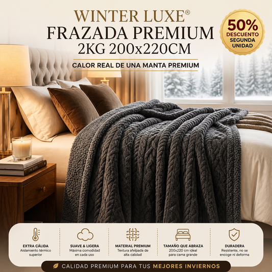 Winter Luxe® Frazada Premium 2KG | Máximo Confort 200x220CM