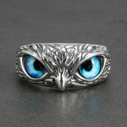 🦉 Anillo Vintage de Búho ajustable 2x1
