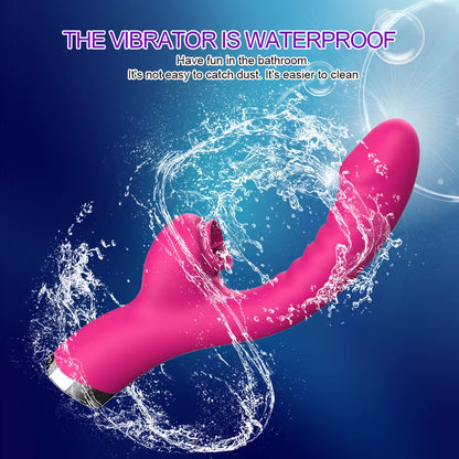 Vibrador para lamer la lengua 2 en 1