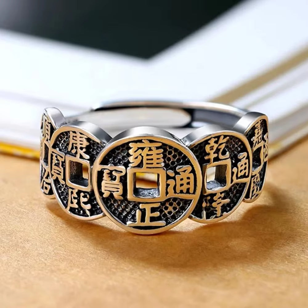 ANILLO DE LOS CINCO EMPERADORES (UNISEX-REGULABLE)