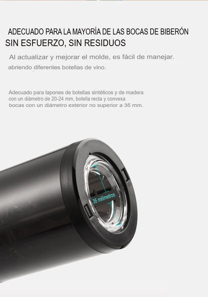 WineMaster®  Abridor de Vino Eléctrico Automático 2x1