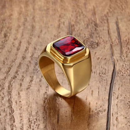 💎 Anillo con Piedra Preciosa Pulida