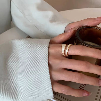 Anillo de Acero Inoxidable con Doble Goteo