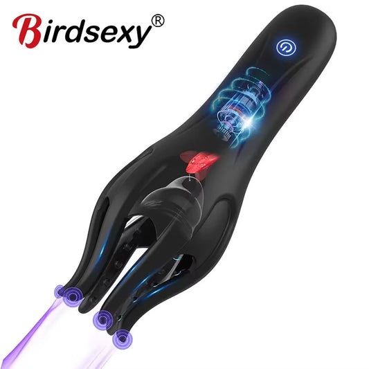 Masturbador para hombres glande lengua vibratoria