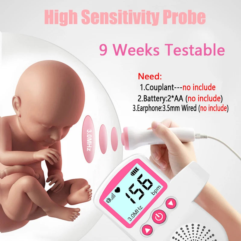 Doppler Fetal Portátil - Emisor de Latidos