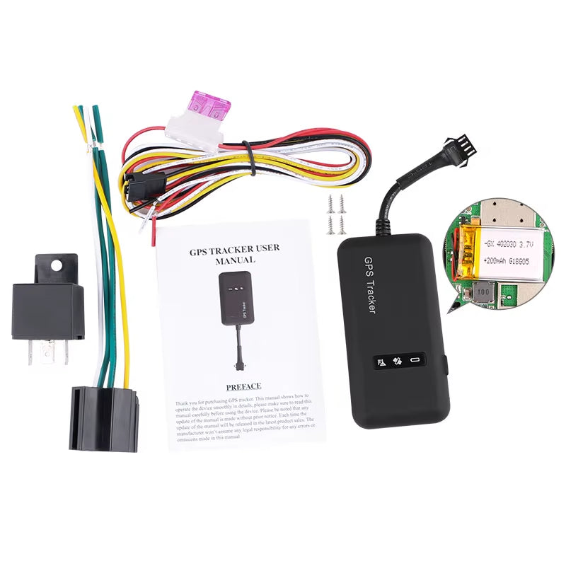 Mini rastreador GPS para coche, localizador GPS de corte de combustible TK110 GT02A