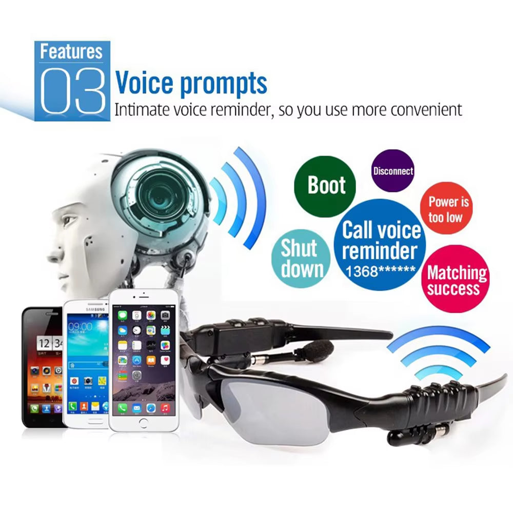 Gafas de sol inalámbricas Bluetooth