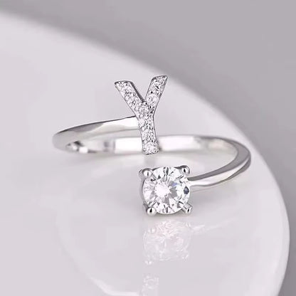 ANILLO CON LETRAS A-Z AJUSTABLE