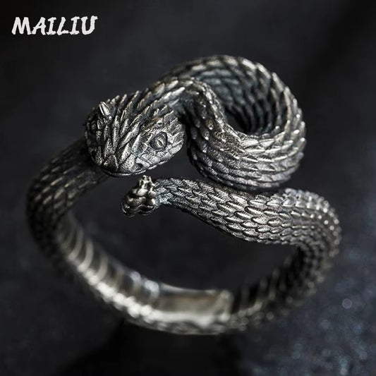 ANILLO SERPIENTE CASCABEL AJUSTABLE