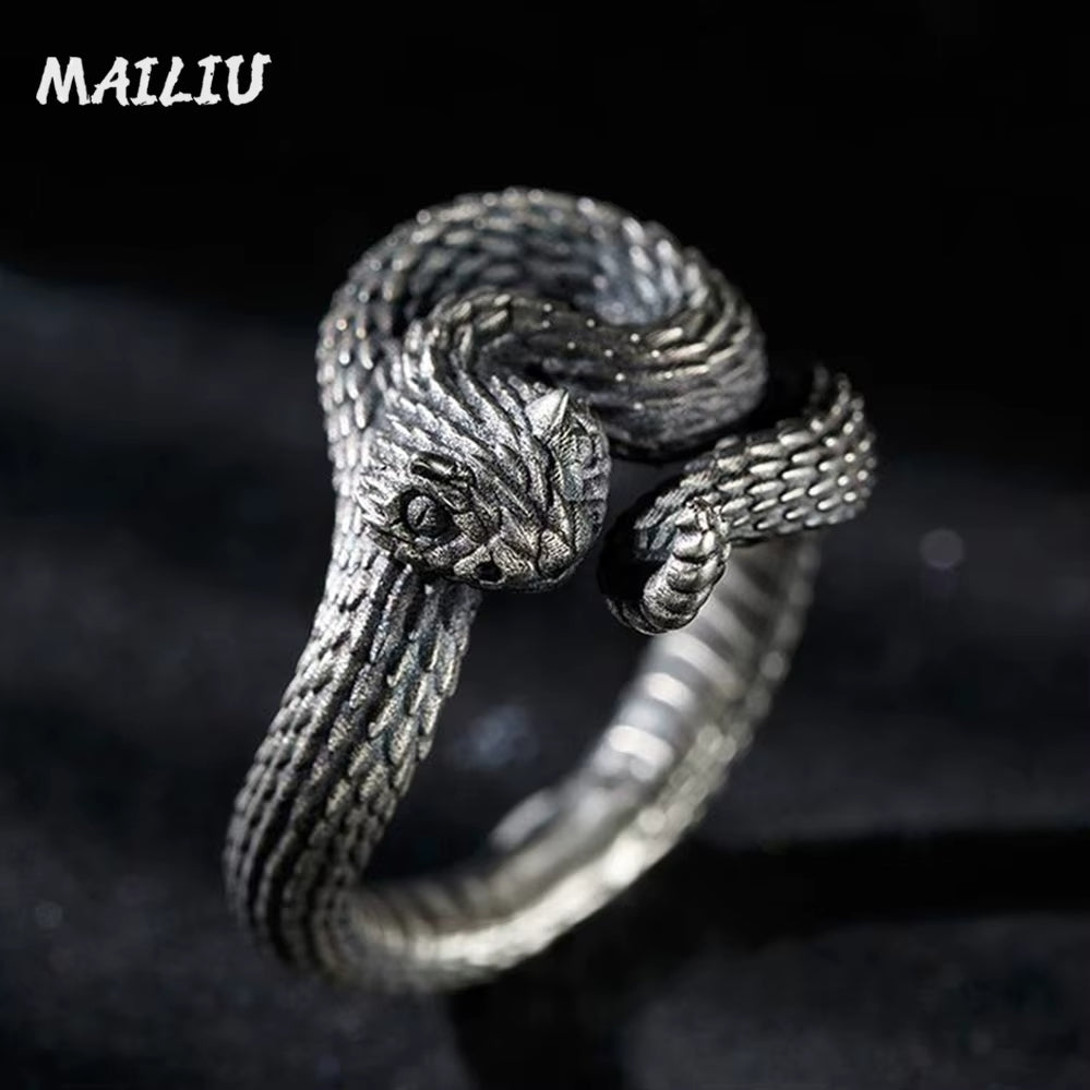 ANILLO SERPIENTE CASCABEL AJUSTABLE
