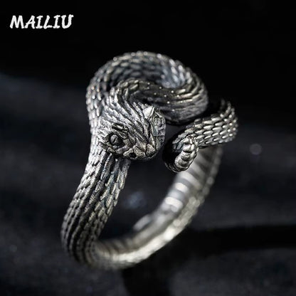 ANILLO SERPIENTE CASCABEL AJUSTABLE
