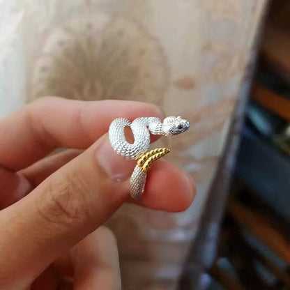 ANILLO SERPIENTE CASCABEL AJUSTABLE