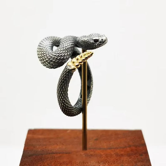 ANILLO SERPIENTE CASCABEL AJUSTABLE