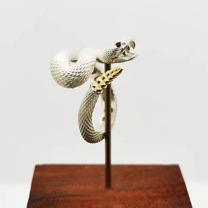 ANILLO SERPIENTE CASCABEL AJUSTABLE