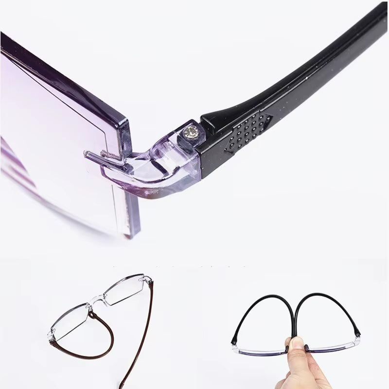 LENTES TRANSPARENTE BIFOCAL TR90 2x1