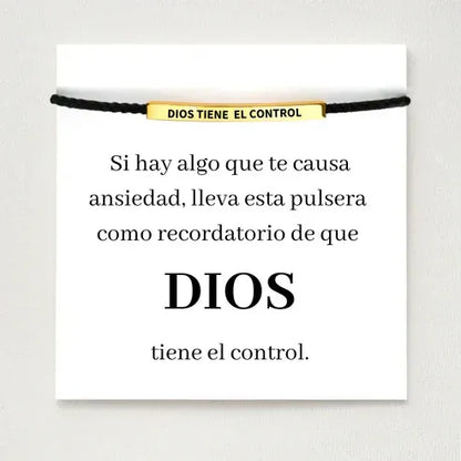 Pulsera con Mensaje de Fe “Dios Tiene el Control” – Regalo con Propósito