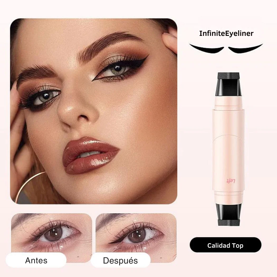 Delineador 2 en 1 + Sello Alado | InfiniteEyeliner™ Larga Duración