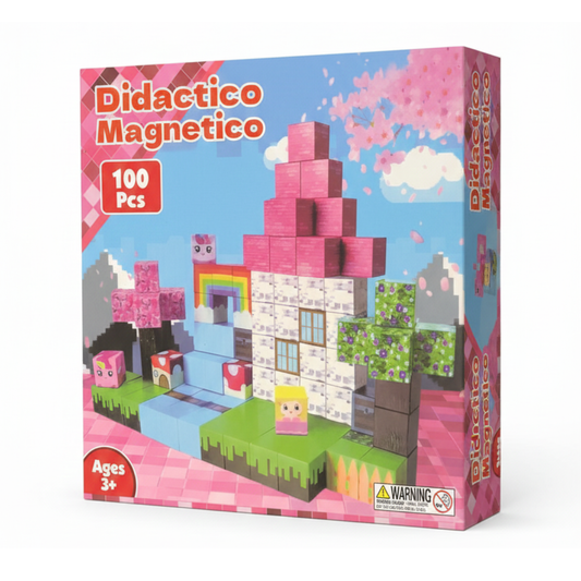 Bloques magnéticos Minecraft 100piezas